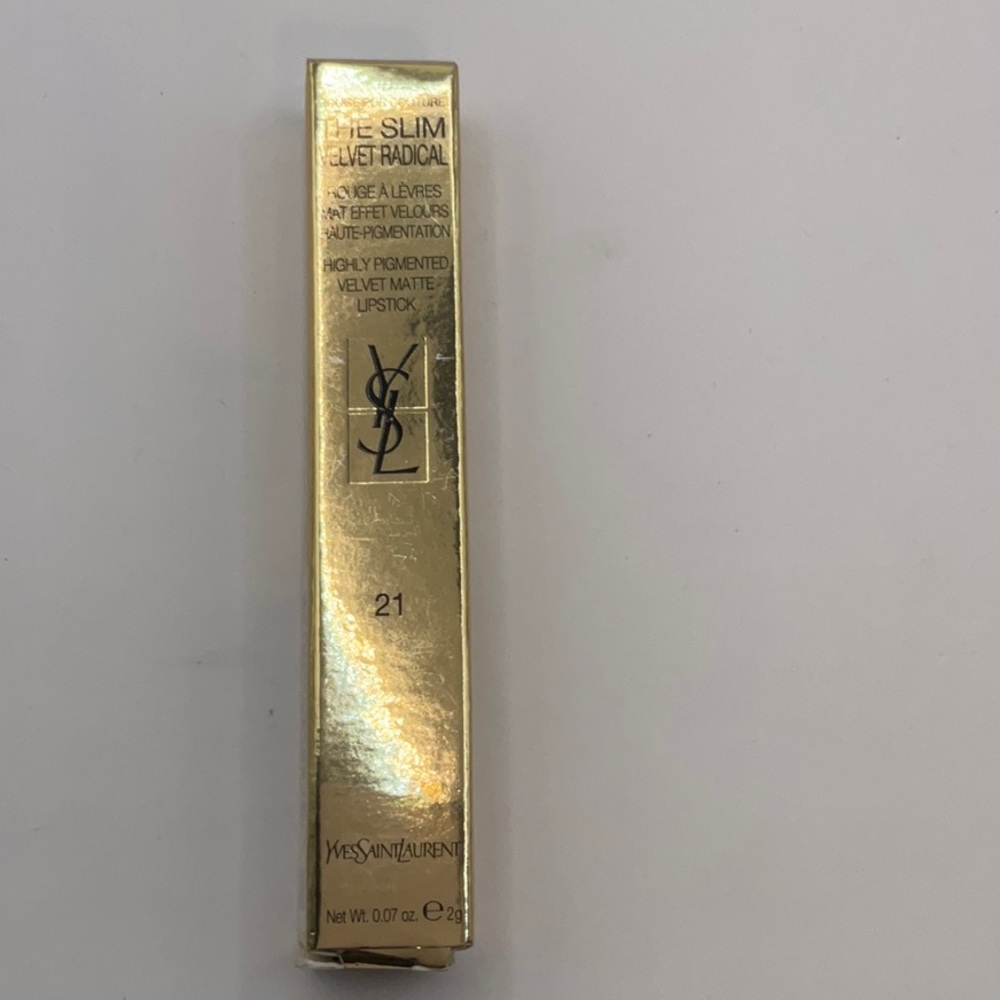 NIB YSL The Slim Velvet Radical Matte Lipstick 21 ROUGE PARADOXE